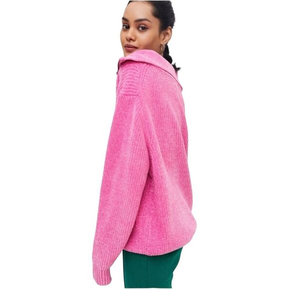 Urban Outfitters Vibrant Pink Knit Cowl Neck Sweater - Picture 3 of 14